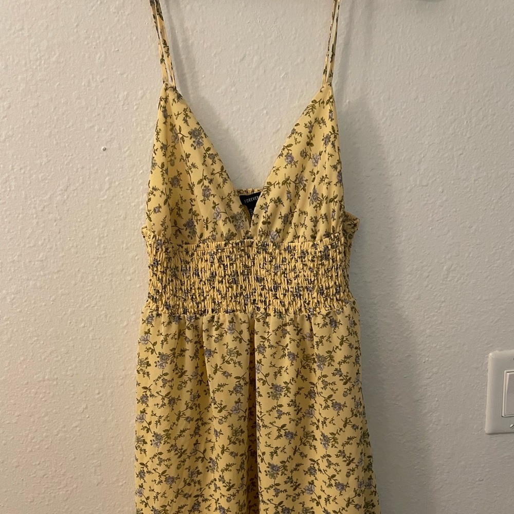 Yellow mini dress from Forever 21